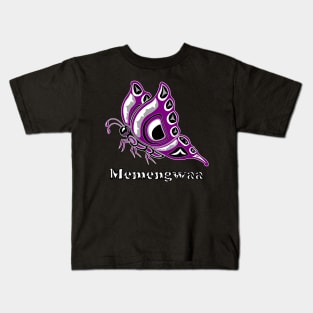 Memengwaa (Butterfly) Asexual Pride Kids T-Shirt